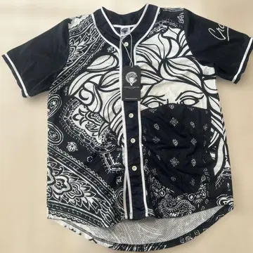 CROOKS&CASTLES 메쉬 베이스볼 셔츠