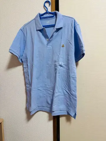 라이트 블루 M 사이즈 피케 셔츠