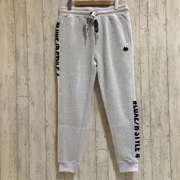 LUXE/R 빅 와플 조거 팬츠
