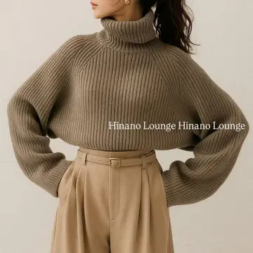 GALLARDAGALANTE 울 캐시미어 터틀 니트