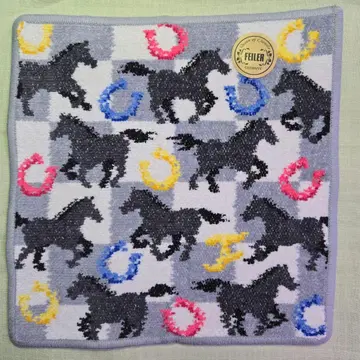 페이러 손수건 유나이티드 애로우즈 프린트 호스 그레이 새상품