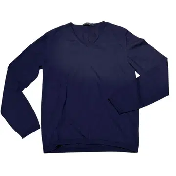 투모로우랜드 V넥 니트 메리노울 하이 게이지 네이비 새상품급