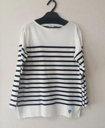 Orcival 패널 보더 7부 소매 바스크 셔츠