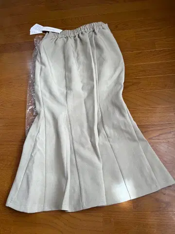 모토스즈키 씨 CINEMATIQ 더블 포켓 머메이드 스커트 M 베이지