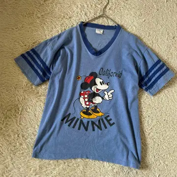 USA 제조 90S 벨바신 미니 링거 티셔츠 디즈니 레어