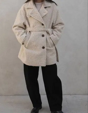 OHOTORO Boucle 2way 하프 코트