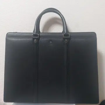 블랙 가죽 비즈니스 백