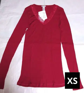 택 포함 새상품 고급 한로 실크울 상의 이너 긴팔 XS