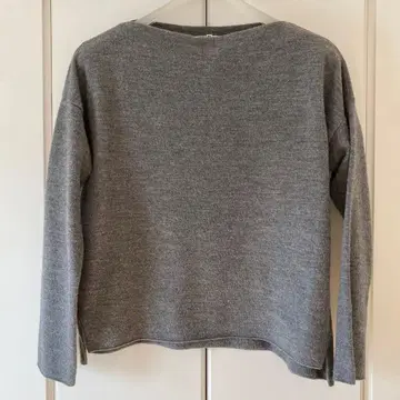 evam eva 프레스 울 100% 그레이 긴팔 니트