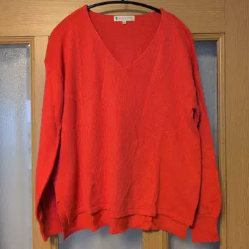 KUMIKYOKU 핑크 V넥 긴팔 니트 2