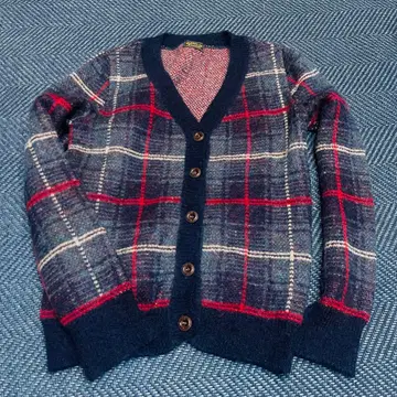저널 스탠다드 빈티지 체크 가디건 일본제