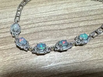 실버 오팔 팔찌