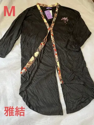 미야비유이 롱 가디건 M 일본풍 패턴