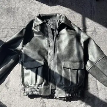 EMODA 블랙 가죽 자켓