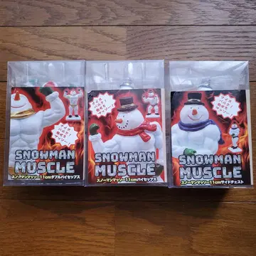 SNOWMAN MUSCLE 11cm 피규어 3체 세트