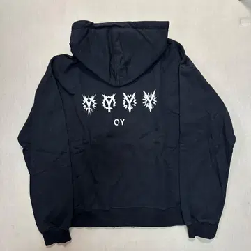 OY 블랙 후드티 후드 부착