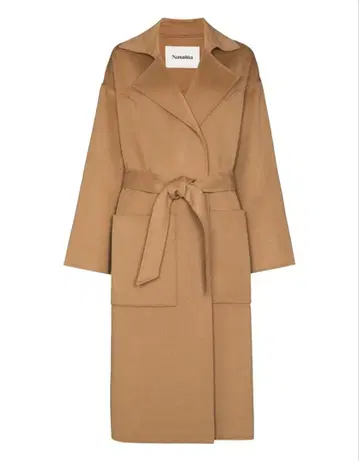 nanushka 벨벳 코트/네이비