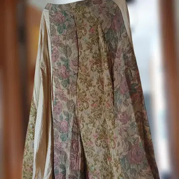 꼼 데 가르송 꽃무늬 롱 플레어 스커트 블라우스