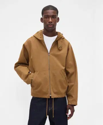 새상품 GAP 후드 부착 캔버스 자켓 브라운 가을/겨울