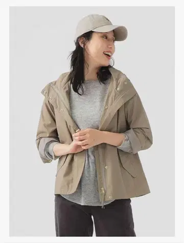 빔즈 베이지 마운틴 파카 후드 부착