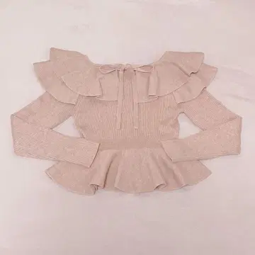 DAICY 프릴 니트 핑크