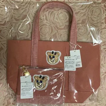 러브리 페이러 핑크 토트백(소)과 파우치 세트