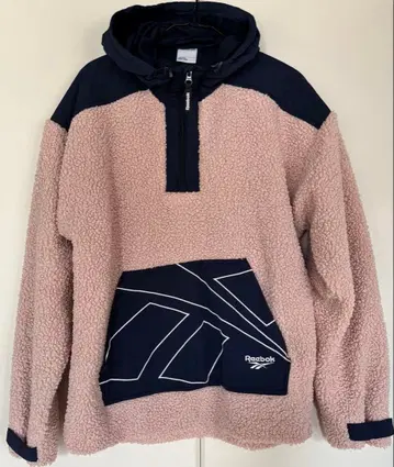 Reebok 플리스 자켓 후드 부착