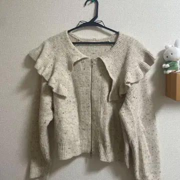 프릴 빅 칼라 가디건 LS