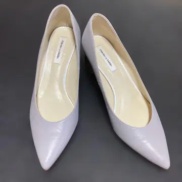 [ 일본제 ] 등나무색 천연 가죽 청키힐