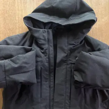 UNIQLO 후드 부착 다운 자켓 M 남성용 블랙, 새상품