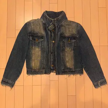 Deuke 데님 자켓 크롭 기장 짧은 기장