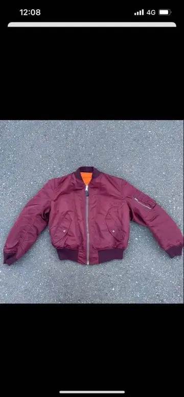 ALPHA MA-1 자켓 80s 와일드 레드