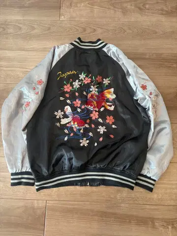 자수 스카잔 일본제 블랙/실버