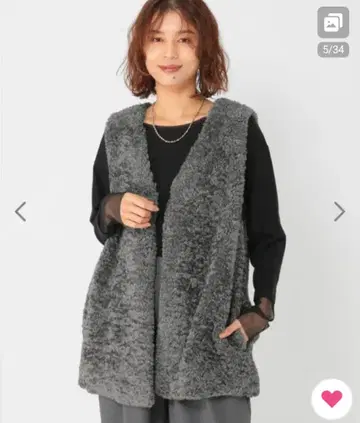 이번 시즌 택 포함 studio CLIP V넥 베스트 그레이