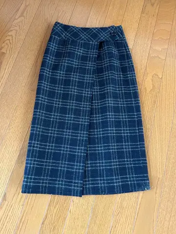 UNTITLED 체크 무늬 타이트 스커트 XS