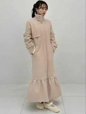 pomiii 머메이드 롱 코트