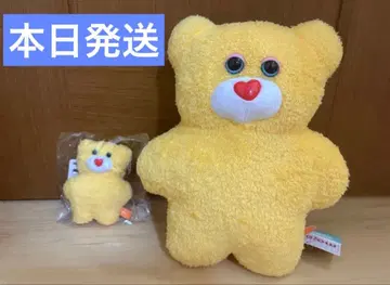 mojojojo BIG 봉제 인형 4 마스코트 옐로우 컬러 곰 2종 세트