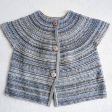 잔니로 주디체 니트 가디건 그라데이션 컬러 스트라이프