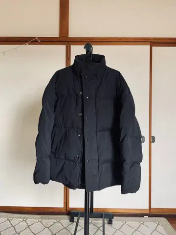 오버 사이즈 블랙 다운 자켓