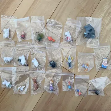 [ 미사용 새상품 ] 무민 피규어 마스코트 1.2.3 컴프 세트