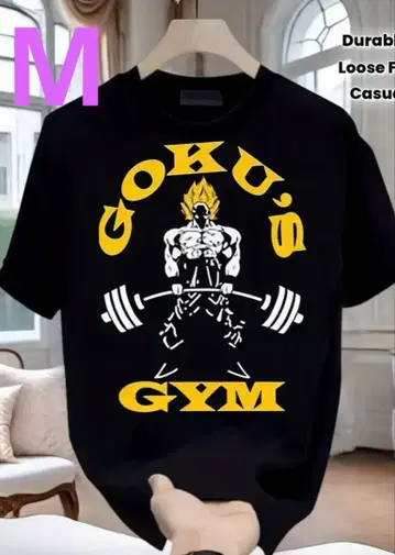 드래곤볼 GYM T셔츠 블랙