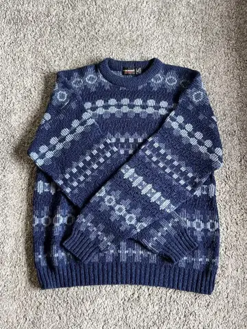 90s 엑스체인지 유나이티드 니트 블루