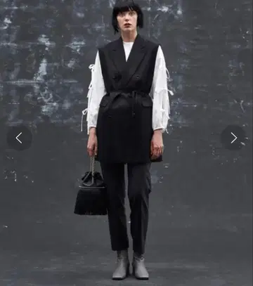 [새상품급] Drawer 울 플란넬 슬림 테이퍼드 팬츠