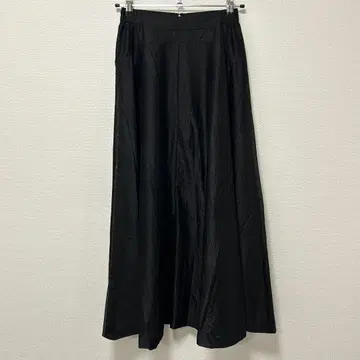 STYLEMIXER 글로시 플레어 스커트 블랙 S 사이즈