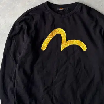15031 EVISU 빅 로고 자수 맨투맨