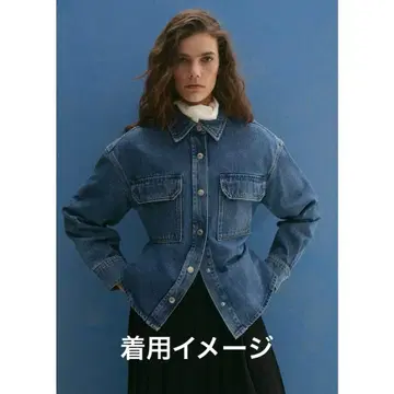 [ 미사용품 ] MANGO 데님 오버 셔츠 S