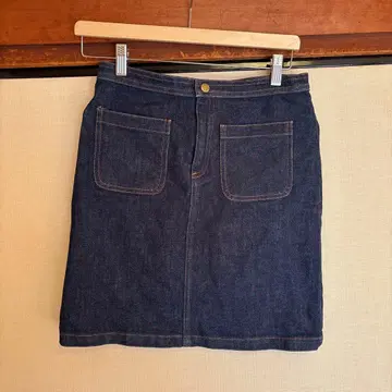 A.P.C. 데님 타이트 스커트 34