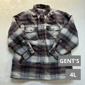 GENT'S 체크 셔츠 자켓 4L