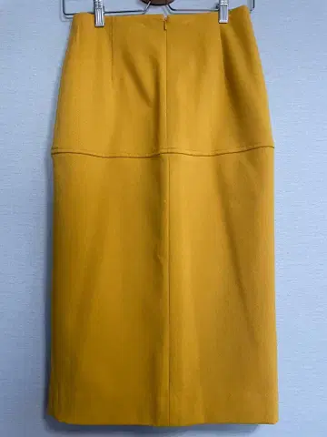 dresslave 머스타드 슬릿 타이 트 스커트