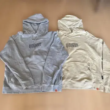 UNIVERSAL OVERALL 후드 부착 후드티 2종 세트